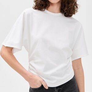 NWT Pistola White Ruched T-Shirt